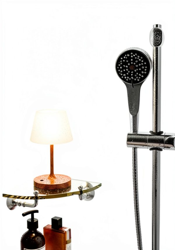 Kakanuo Shower Lamp Waterproof Cordless Rechargeable Table-3