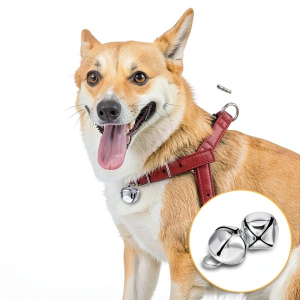 Xthrotsenk Pet Bells Loud Sound Durable Metal Collar-2