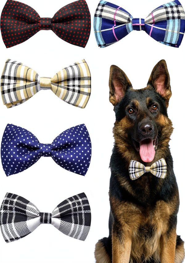 PET SHOW Dog Bow Ties Polyester Pet Collar Charms Unisex-0