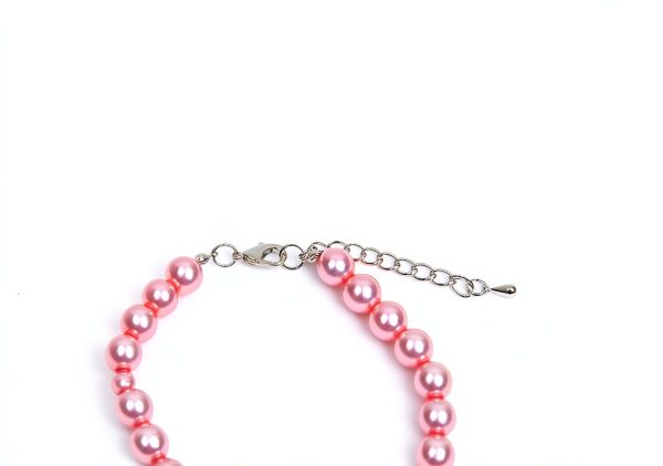 SKS Pearl Dog Necklace Rhinestone Collar Pet Jewelry-5