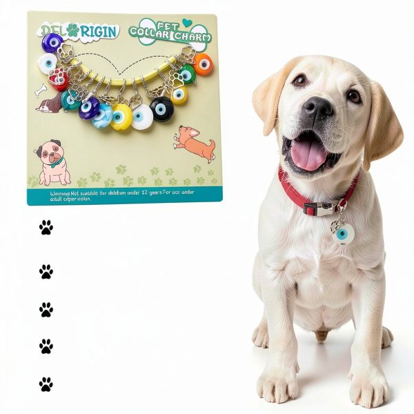 Evil Eye Dog Collar Charms Alloy Pet Accessories Unisex-4