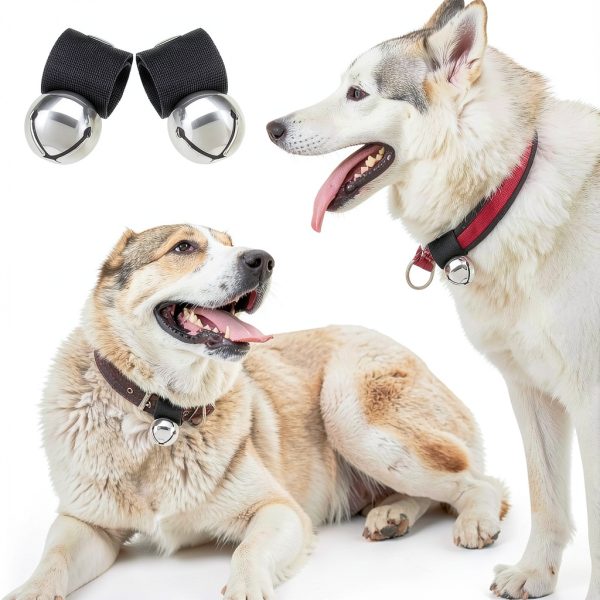 SCENEREAL Dog Collar Bell Stainless Steel Safety Pet-4