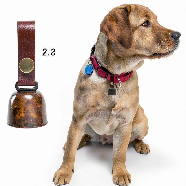 Kcrygogo Leather Pet Collar Bell Quick Release Snap Buttons-3