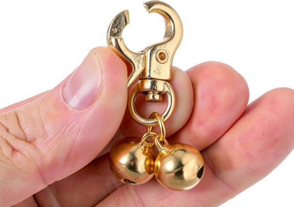 Xthrotsenk Pet Collar Bells Stainless Steel Loud Sound-2