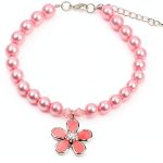 SKS Pearl Dog Necklace Rhinestone Collar Pet Jewelry-0