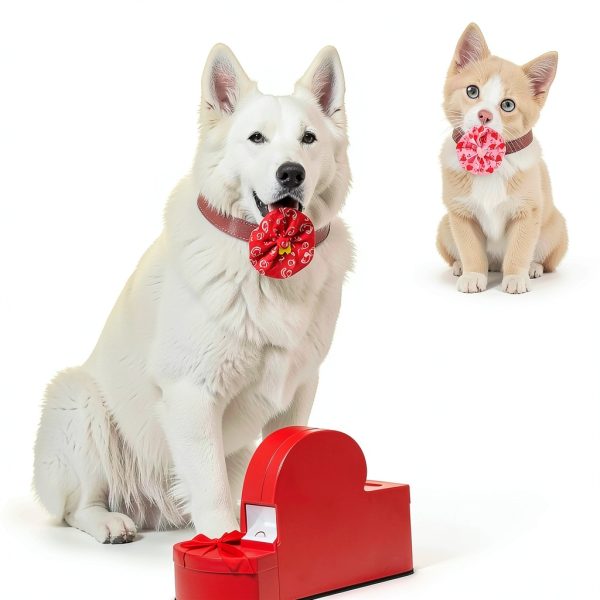 Sanwuta Valentines Dog Collar Charms Heart Design Adjustable-6