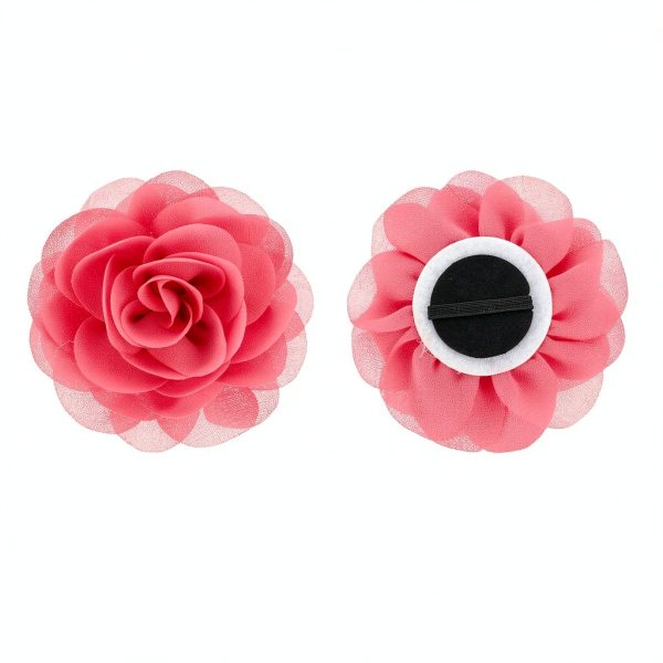 InnoHHustle Dog Collar Charms Chiffon Flower Accessories-1