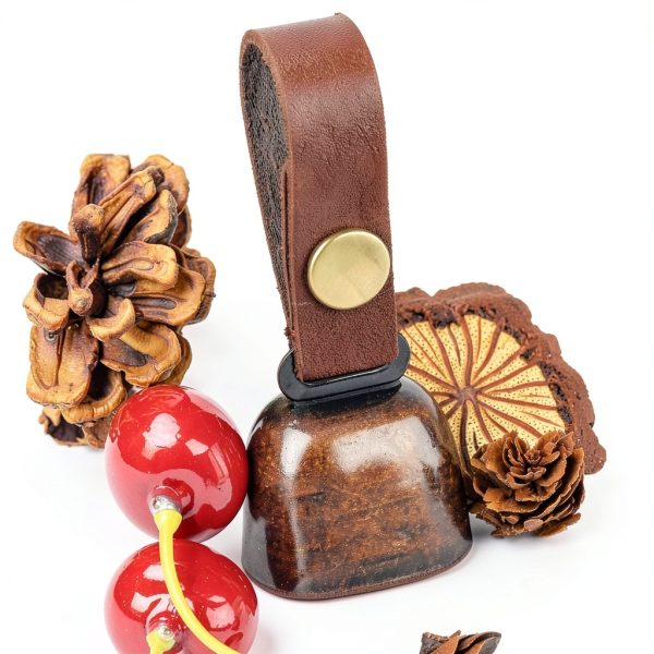 Kcrygogo Leather Pet Collar Bell Quick Release Snap Buttons-2