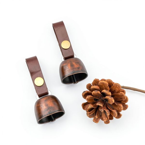 Kcrygogo Leather Pet Collar Bell Quick Release Snap Buttons-4