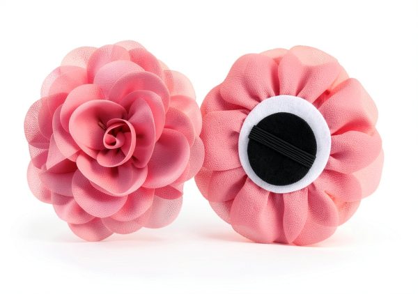 WILLBOND Dog Collar Flowers Chiffon Elastic Band Pet Charms-1