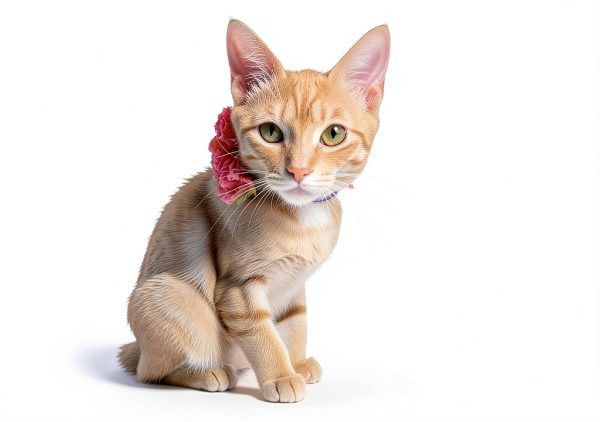 POSAPET Dog Collar Flowers Soft Chiffon Pet Accessories-1