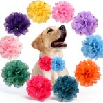 POSAPET Dog Collar Flowers Soft Chiffon Pet Accessories-0
