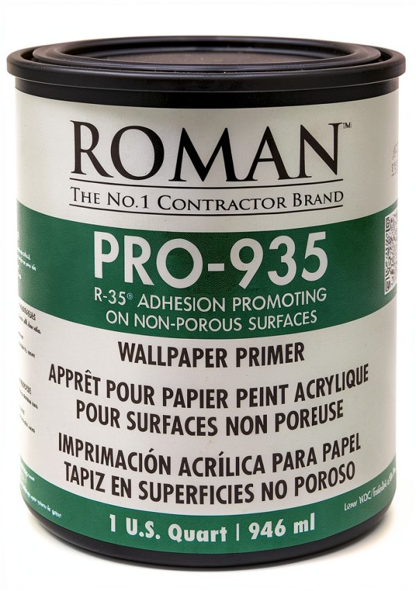 Heavy Duty Wallpaper Adhesive Roman Adhesives Clear 1 Quart-0