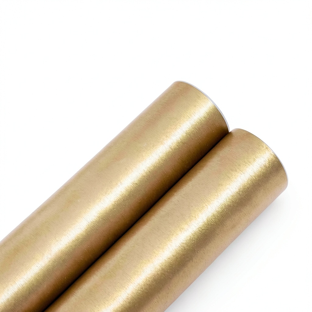 'TAOGIFT gold contact paper applied to a kitchen refrigerator'
