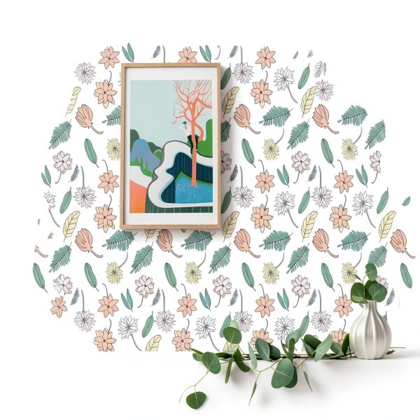 TAOGIFT Floral Contact Paper PVC Self Adhesive Shelf Liner-2