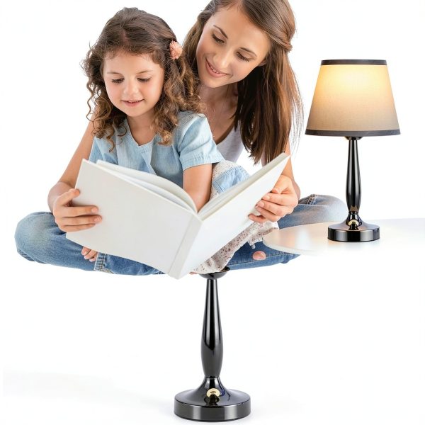 Kakanuo Touch Bedside Lamp USB Charging Modern Nightstand-2