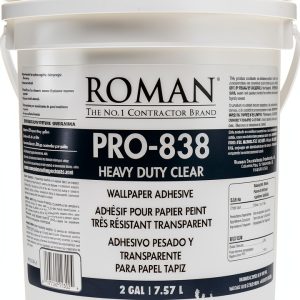 Roman Heavy Duty Wallcovering Adhesive Clear 2 Gallon Pro-0