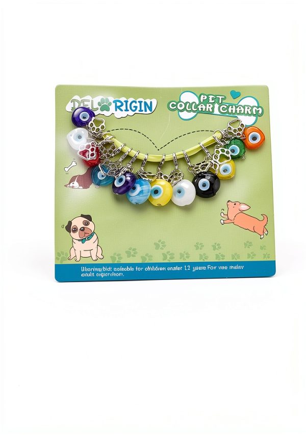 Evil Eye Dog Collar Charms Alloy Pet Accessories Unisex-1