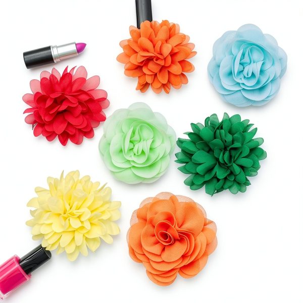 Catcan Dog Collar Flower Charm Soft Chiffon Pet Accessory-4