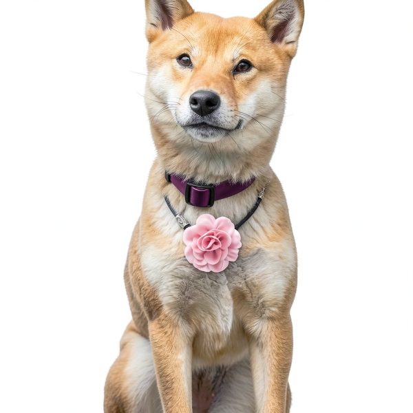 InnoHHustle Dog Collar Charms Chiffon Flower Accessories-5