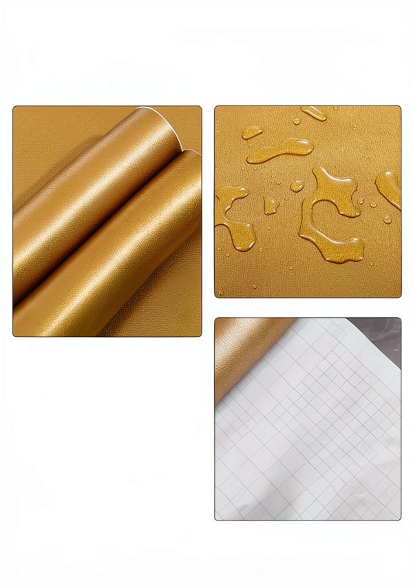 Gold Stainless Steel Contact Paper TAOGIFT Peel and Stick-1