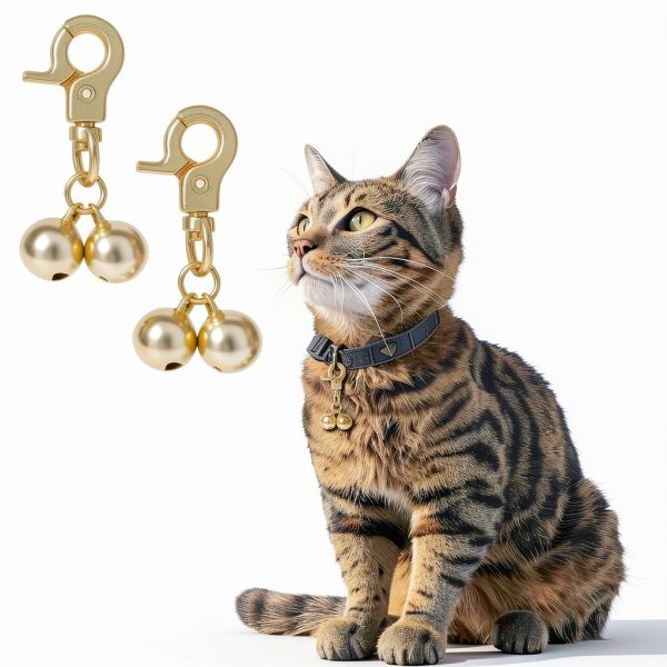 Xthrotsenk Pet Collar Bells Stainless Steel Loud Sound-3
