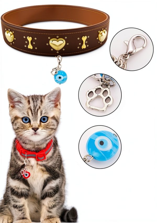 Evil Eye Dog Collar Charms Alloy Pet Accessories Unisex-2
