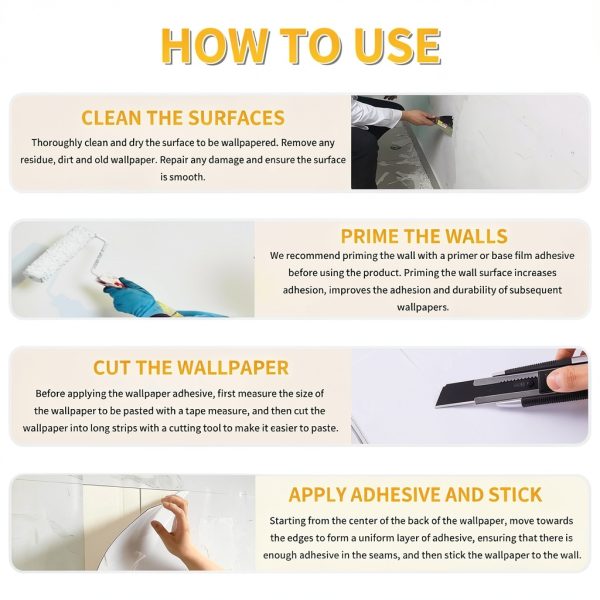 Wallpaper Paste Laige Adhesive 2‑Hour Set-6