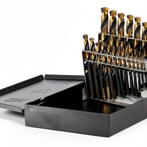 Drillco 350N Nitro 21-piece HSS Drill Bit Set Black Gold Oxide-0