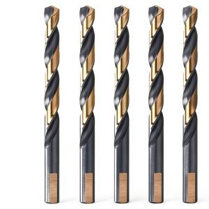 6 PCS, 23/64", Black and Gold Drill Bits-0