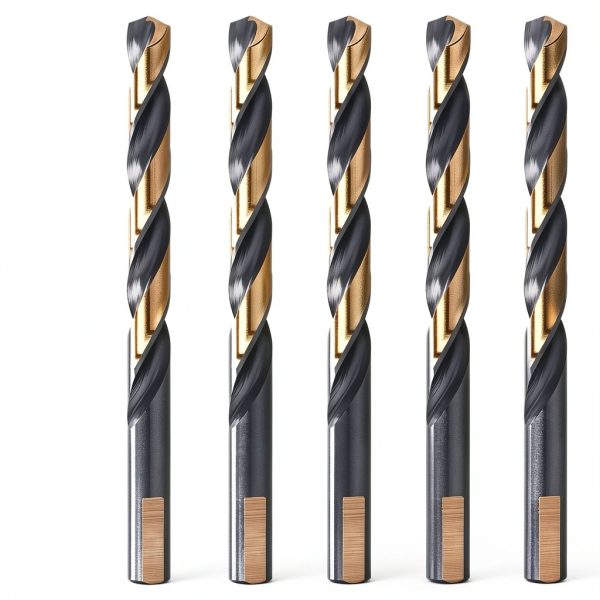 6 PCS, 23/64", Black and Gold Drill Bits-0