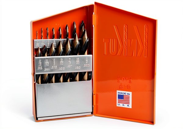 KnKut Mechanics Length Step Point Drill Bit Set 15 Piece 1/16-1/2 Inch-2
