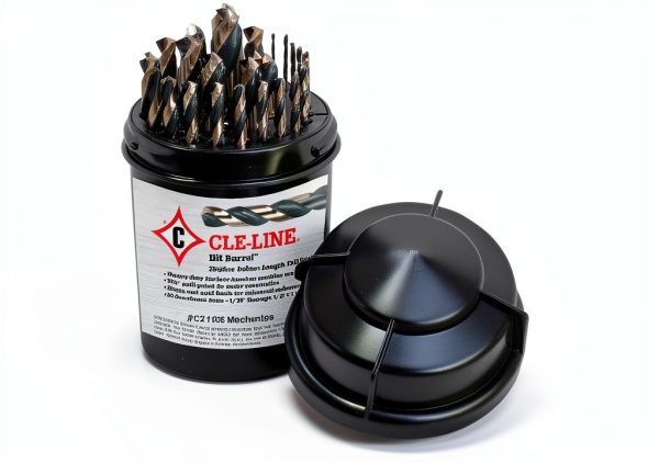 Cle-line C21165 Length Drill Set 1875R HSS 1/16-1/2 Black Gold-0