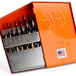 KnKut Mechanics Length Step Point Drill Bit Set 15 Piece 1/16-1/2 Inch-0