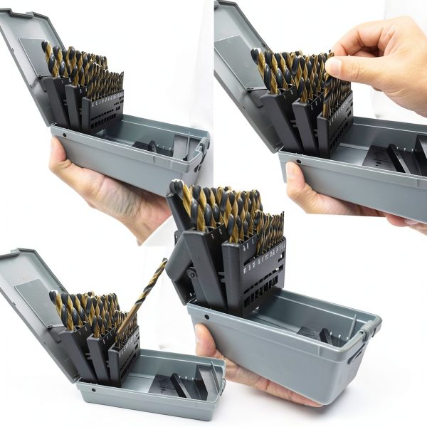 HIGHFIRE Mechanic Drill Bit Set HSS 29-Piece BlackGold 135deg Split-5