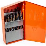 KnKut 29 Piece Mechanics Length Step Point Drill Bit Set 1/16"-1/2" by 64ths-0
